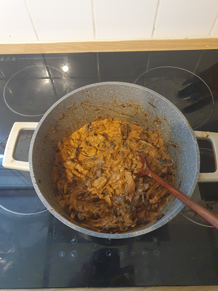 Leftover Roast Pork Stroganoff