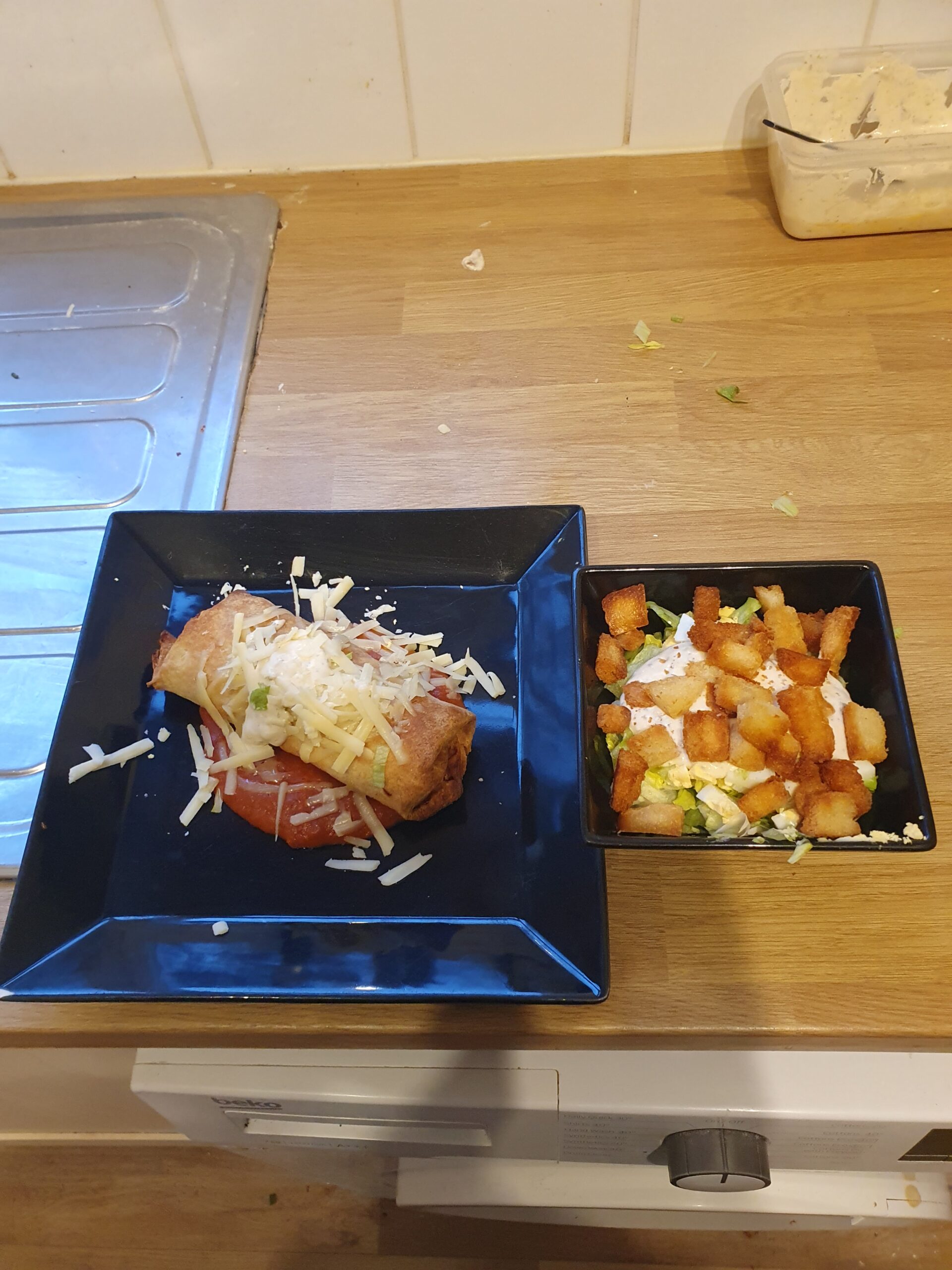 Crispy Leftover Roast Chicken Wraps